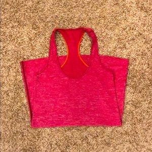 Lululemon racer back tank size 4 soft red